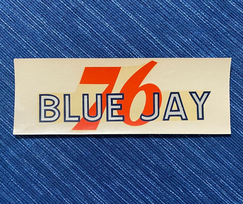 Vintage Union 76 Oil Blue Jay California Water Decal Gas Station Travel Souvenir